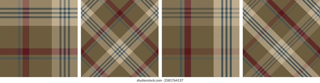 buffalo plaid seamless tartan check plaid for skirt, tablecloth, blanket, duvet cover, or other modern fashion print.