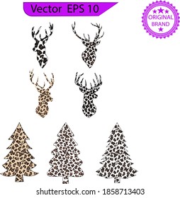 Buffalo, Plaid, Baum, EPS10, Cheetah, Clipart, Shirt, Druck. Büffeltaube 	