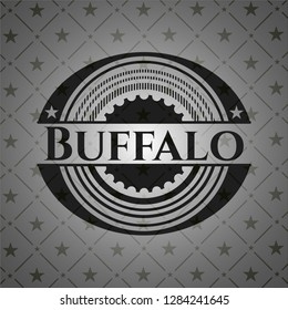 Buffalo realistic black emblem