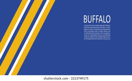 Buffalo Sabres ice hockey team uniform colors. Template for presentation or infographics.