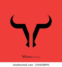 Buffalo simple logo design concept