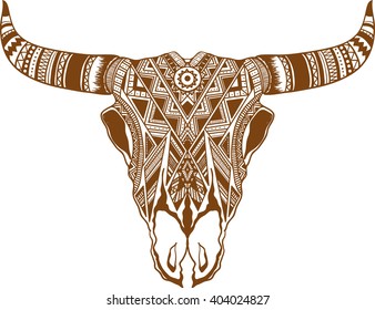 Buffalo Skull Native American Totem