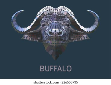 Buffalo vector circle