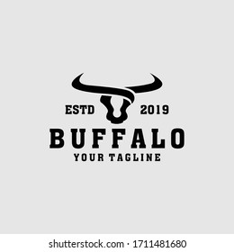 buffalo vector graphic logo vintage
