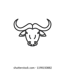 Buffalo vector icon