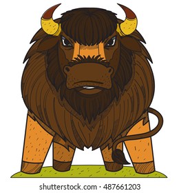 Buffalo. Wild animals. Cavicorn mammals.