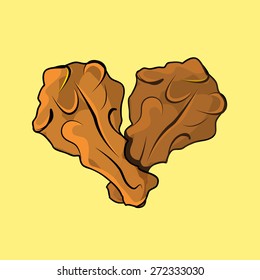Buffalo wings cartoon