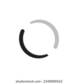 buffering icon vector template illustration logo design