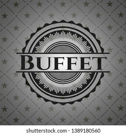 Buffet black badge. Vector Illustration. Detailed.