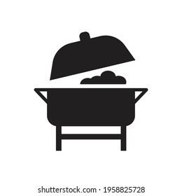Buffet food catering icon design. vector illustration