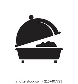 Buffet food catering icon design isolated on white background