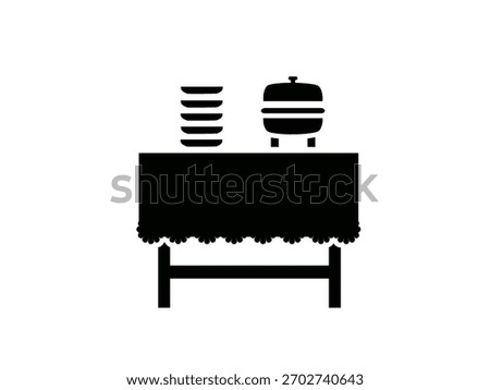 Buffet icon isolated on white background.