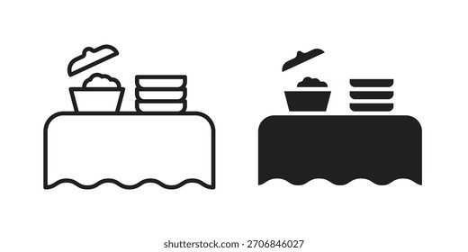 Buffet icon symbol for logo, web, app designs.