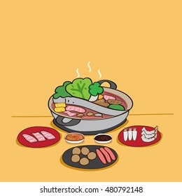 buffet vector, Japanese Food vector 10