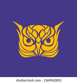 Buffy Owl Mural Head Vector