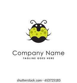 bug animal cute icon logo template