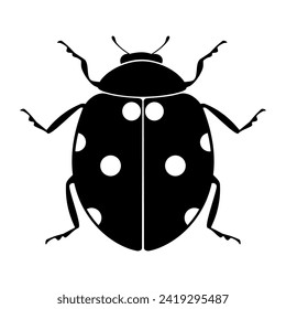 Bug animal silhouette. Vector image