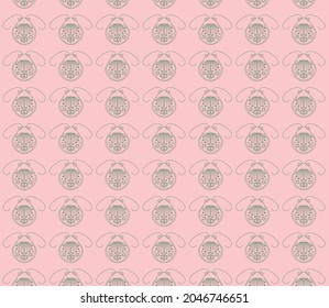 Bug background wallpaper in pink 
