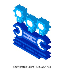 Bug Beetle Coding System vector isometric sign. color isolated symbol illustration