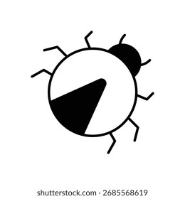Vektorsymbol "Bug Black Glyph"