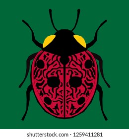 Bug Brain WPAP Pop Art