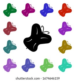 Bug, butterfly, insect multi color style icon. Simple glyph, flat vector of ecology icons for ui and ux, website or mobile application