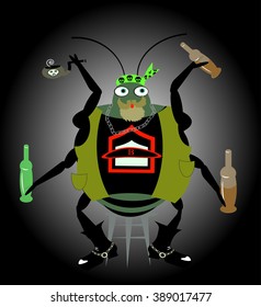 bug in a cafe/ bug