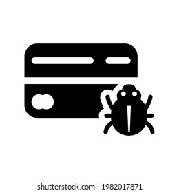 Icono de tarjeta de error.débito,tarjeta (ilustración vectorial)