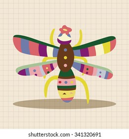 bug cartoon elements vector, eps