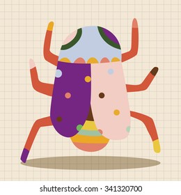 bug cartoon elements vector, eps