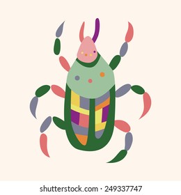bug cartoon elements vector,eps