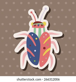 bug cartoon elements vector,eps