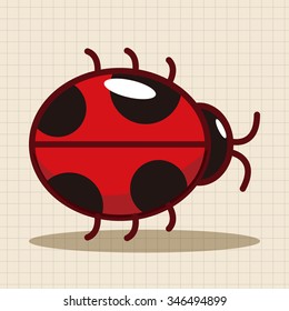 bug cartoon elements vector,eps