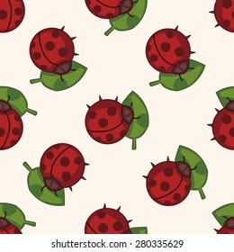 bug cartoon , cartoon seamless pattern background