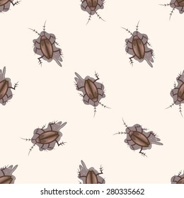 bug cartoon , cartoon seamless pattern background