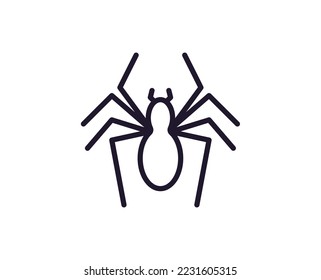 Bug concept. Single premium editable stroke pictogram perfect for logos, mobile apps, online shops and web sites. Vector symbol isolated on white background. 