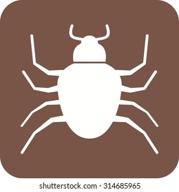 Bug, crawler, insect icon vector image. Can also be used for Animals and Insects. Suitable for mobile apps, web apps and print media.