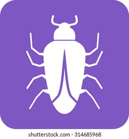 Bug, crawler, insect icon vector image. Can also be used for Animals and Insects. Suitable for mobile apps, web apps and print media.