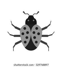 Bug, crawler, insect icon vector image. Suitable for mobile apps, web apps and print media.