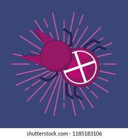 bug cyber atack icon