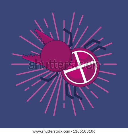 bug cyber atack icon