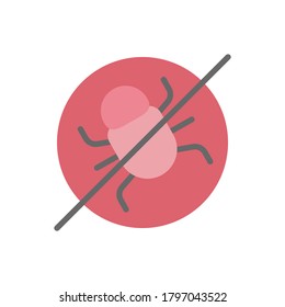 Icono de antivirus de ciberataques de fallos. Elementos vectores de color simples de iconos de hacks para ui y ux, sitio web o aplicación móvil