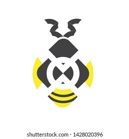 Bug Design Logo Icon Vector Vector Stock Vector (Royalty Free ...