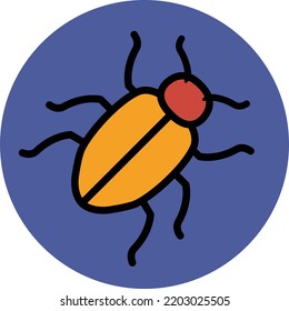 bug design vector flat modern isolated illustration
