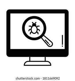 
Detección de fallos Icono vector estilo glifo que puede modificar o editar fácilmente
