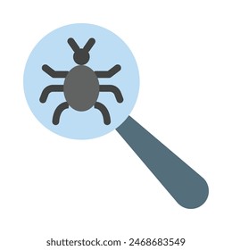 Bug Detector  vector Flat Icon design 