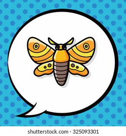 bug doodle, speech bubble