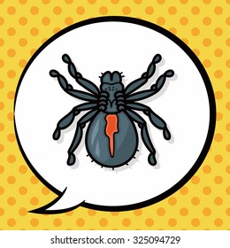 bug doodle, speech bubble