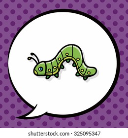 bug doodle, speech bubble
