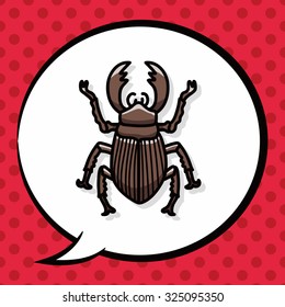 bug doodle, speech bubble
